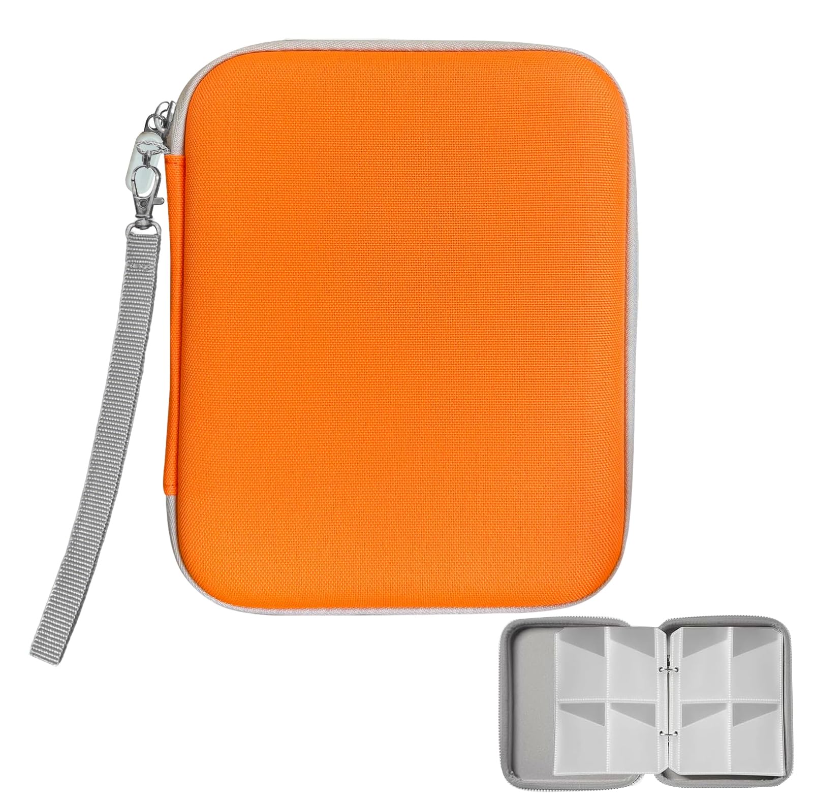 Trading Card Binder 120 Pockets Card Case with Zipper Mini Audiobook Cards Perfect Gifts for Birthday Kids Adult Collectors Gift