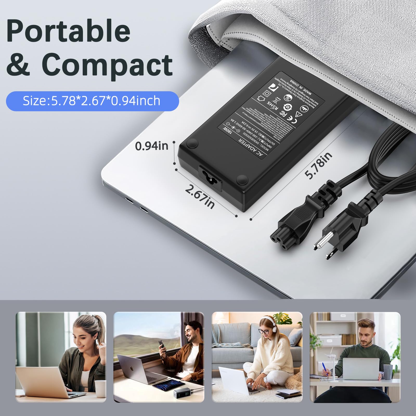 Amazon.com: ROLADA 180W AC Power Adapter Compatible with