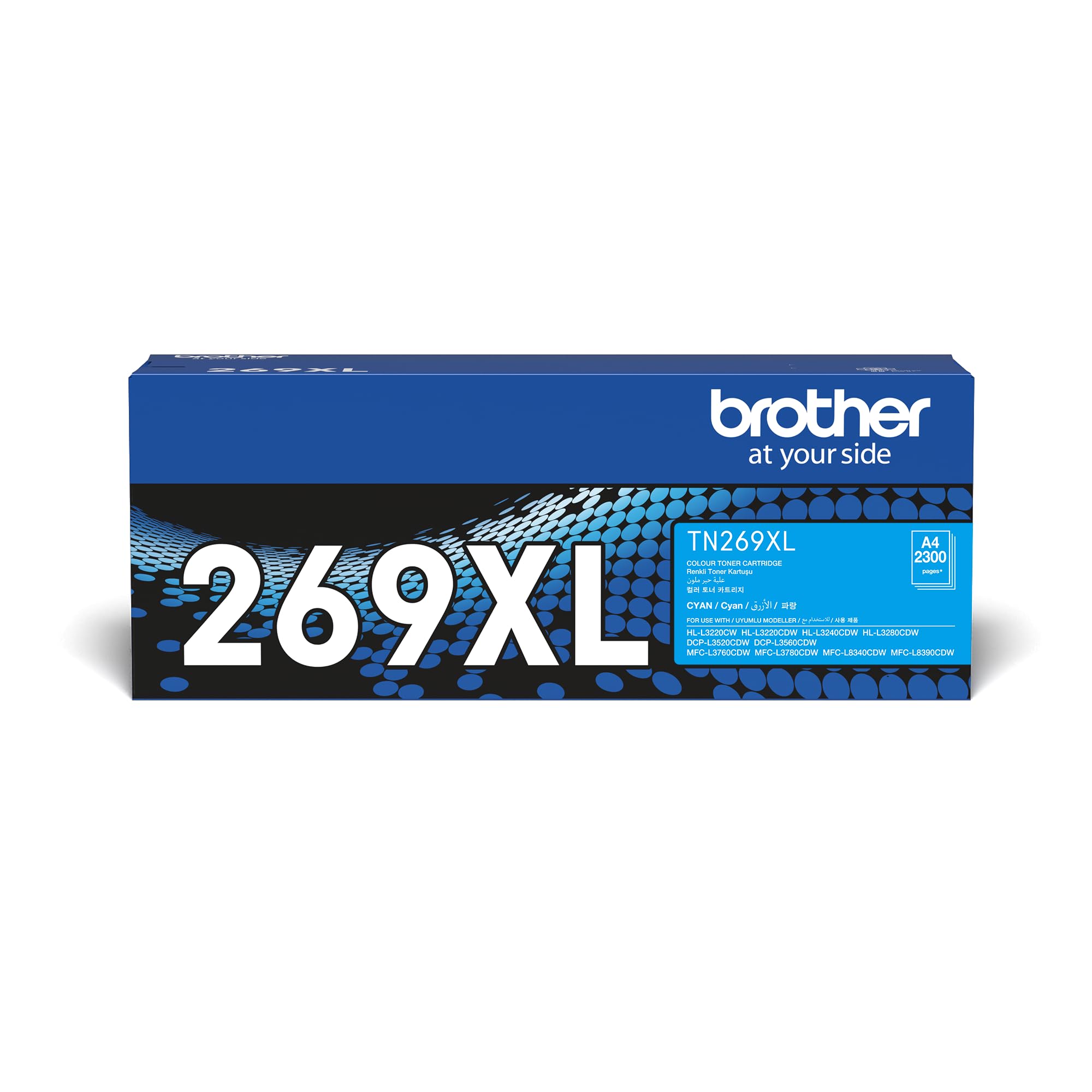 Brother Toner TN-269XLC (Cyan Color) Has 2300 Pages Yield