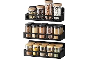 3-Shelf Magnetic Spice Rack for Fridges: Maximize Kitchen Storage