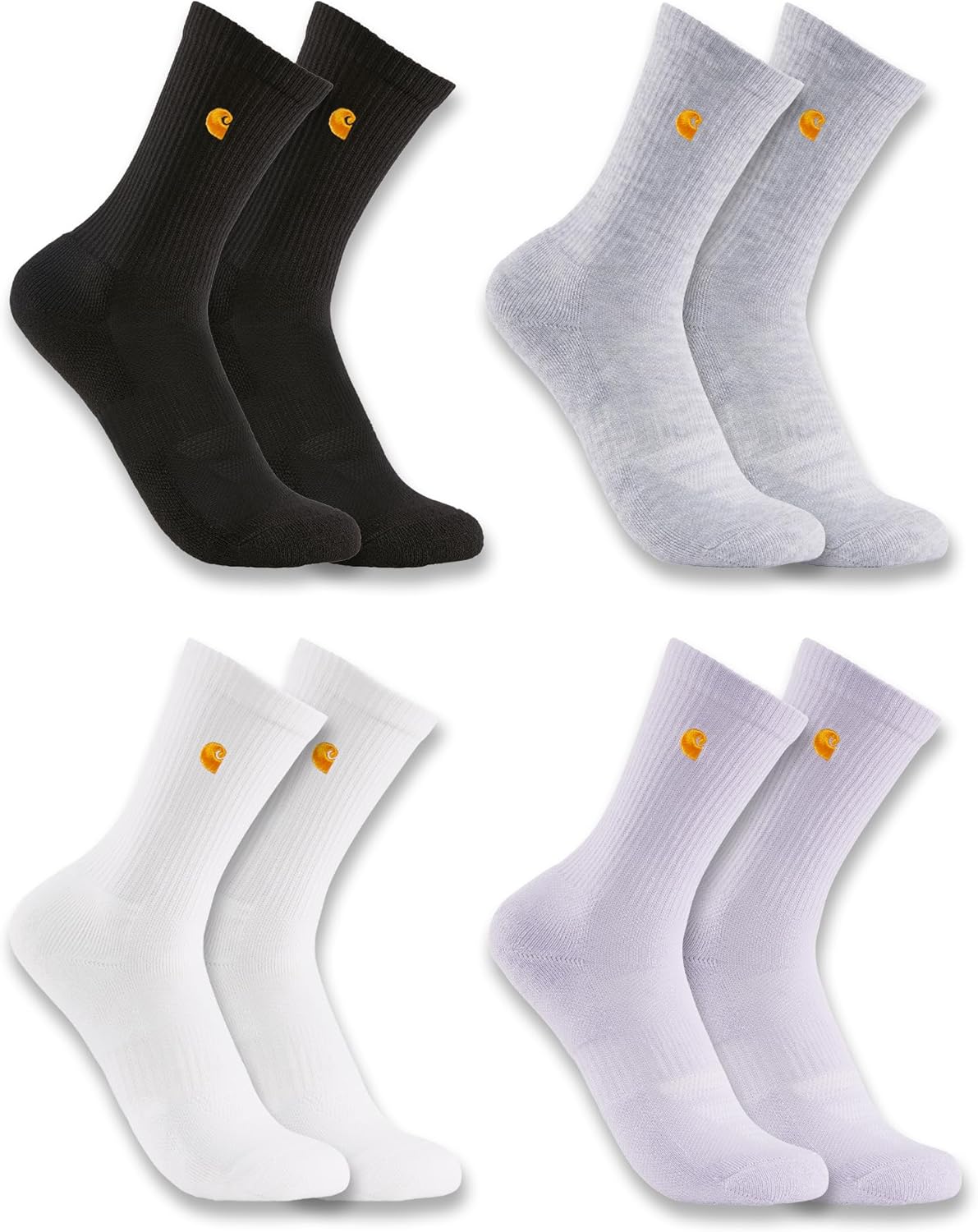 【carhartt(カーハート)】最終セール！carhartt(カーハート) ソックス1足。Midweight Embroidered Crew Sock 4 Packボーイズ ボアダイヤル