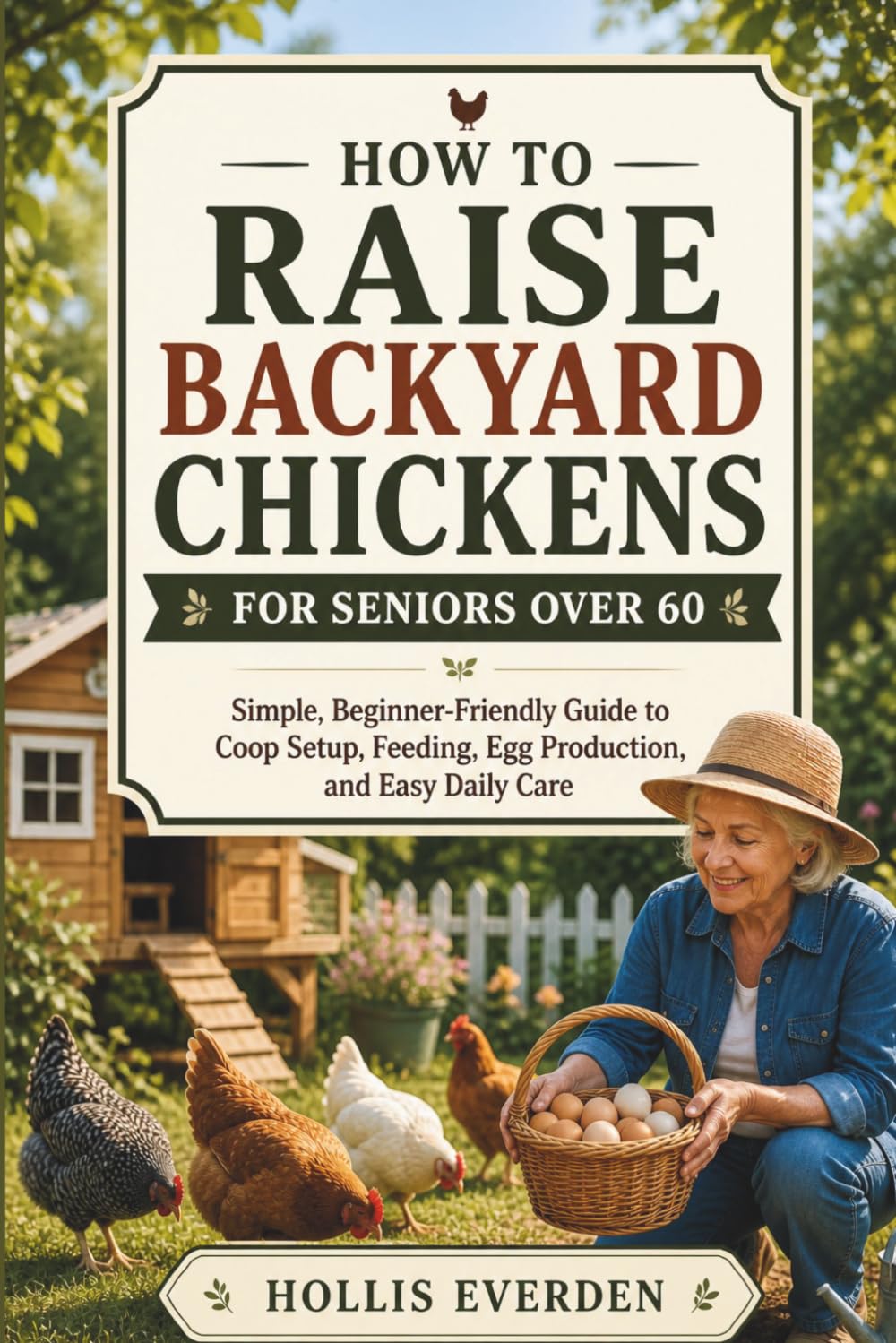 HOW TO RAISE BACKYARD CHICKENS FOR SENIORS OVER 60: Simple, Beginner-Friendly Guide to Coop Setup, Feeding, Egg Production, and Easy Daily Care