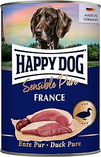 Happy Dog Wet Dog Food Pure Tinned Duck, 400 g, Pack of 12 product image