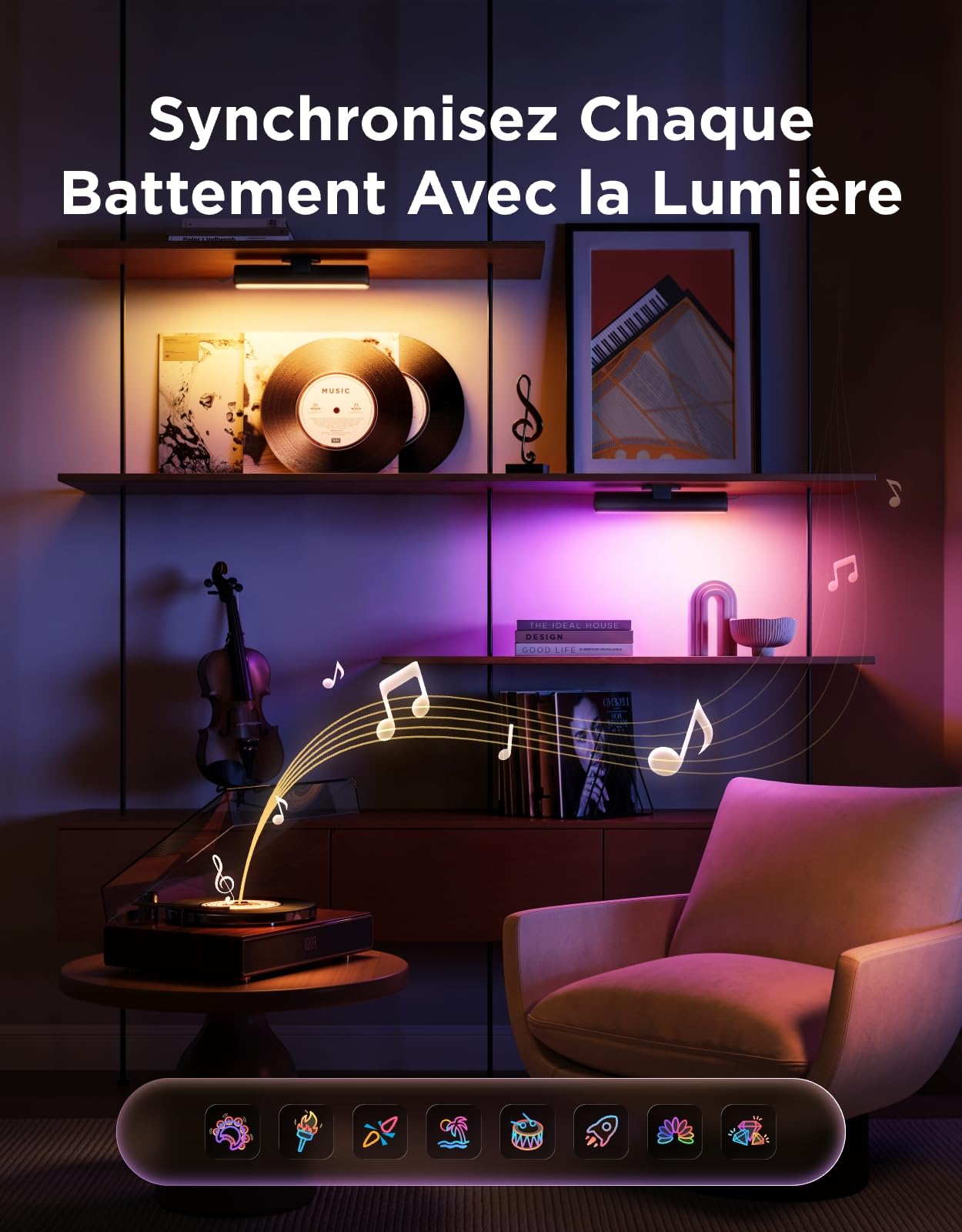 Govee Barre Lumineuse LED Intelligente,Rétroéclairage TV pour Ambiance,Jeux