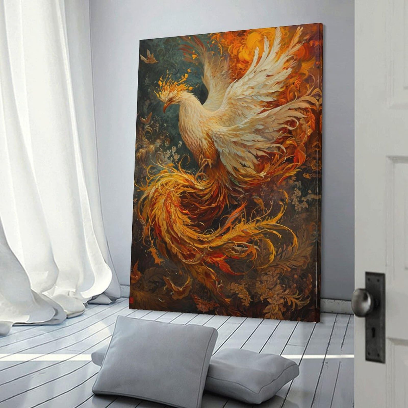 リアルなバラの絵画 金色のフレーム付き 巨大水晶絵 アートパネル フラワー フレームアート 絵画 絵 花