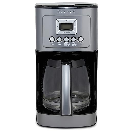 Cuisinart DCC-3200 Programmable Coffeemaker with Glass Carafe and Stainless Steel Handle, 14 Cup, Gunmetal