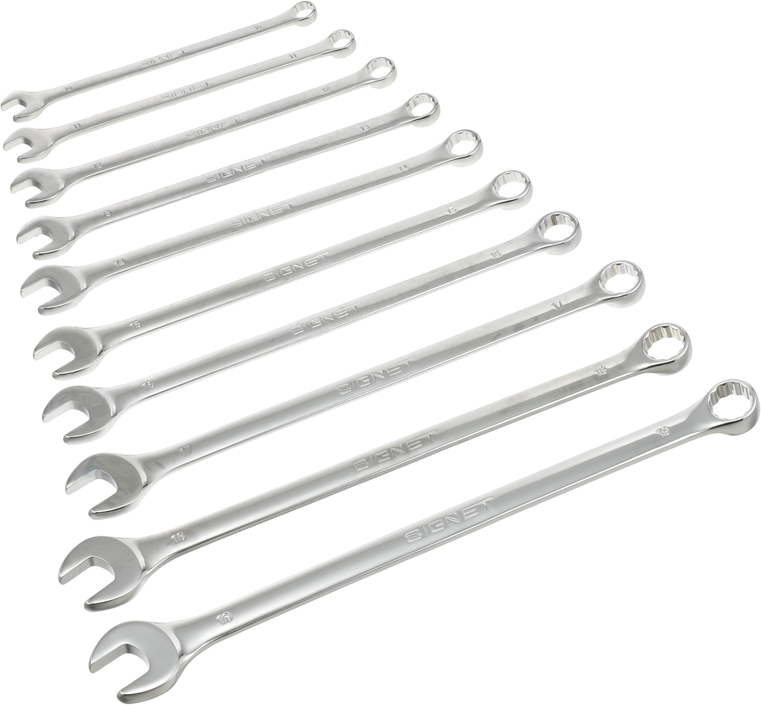 SignetS30554 10pc Extra Long Spanner Set 10-19mm