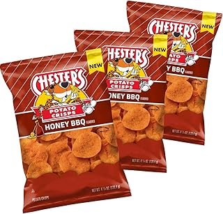 Chester Honey BBQ Potato Crisps, 4 oz (Pack of 3)