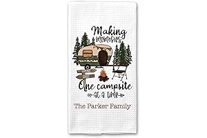 Personalized Camping Memories RV Dish Towel
