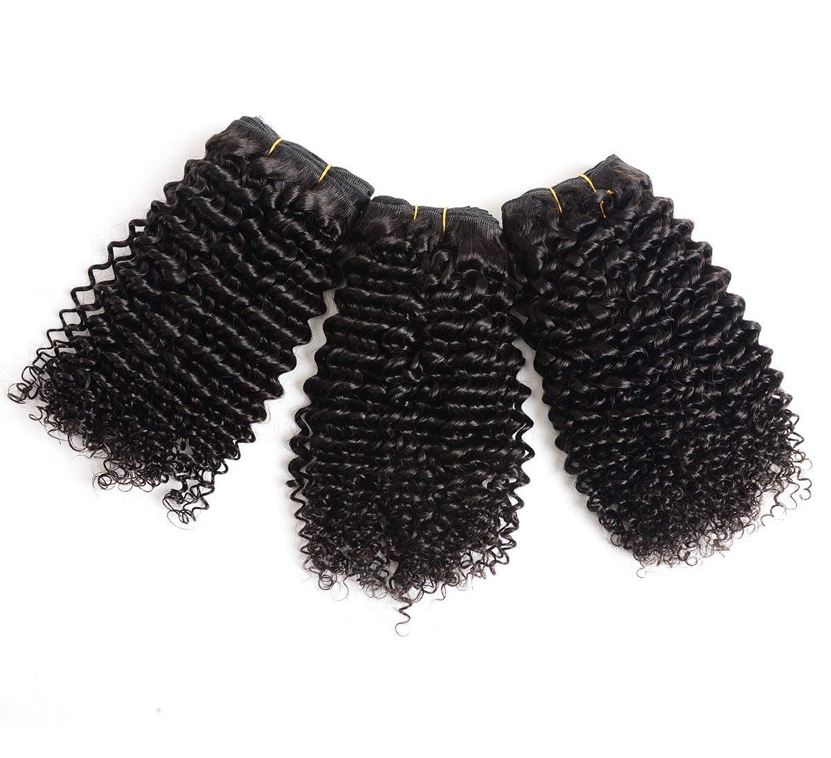 Brazilian Curly Bundles Human Hair Virgin Hair Kinky Curly Human Hair Extensions 14 16 18 Inch 9A Grade 100% Unprocessed Remy Jerry Curly Virgin Cheap Human Hair Weave Extensions