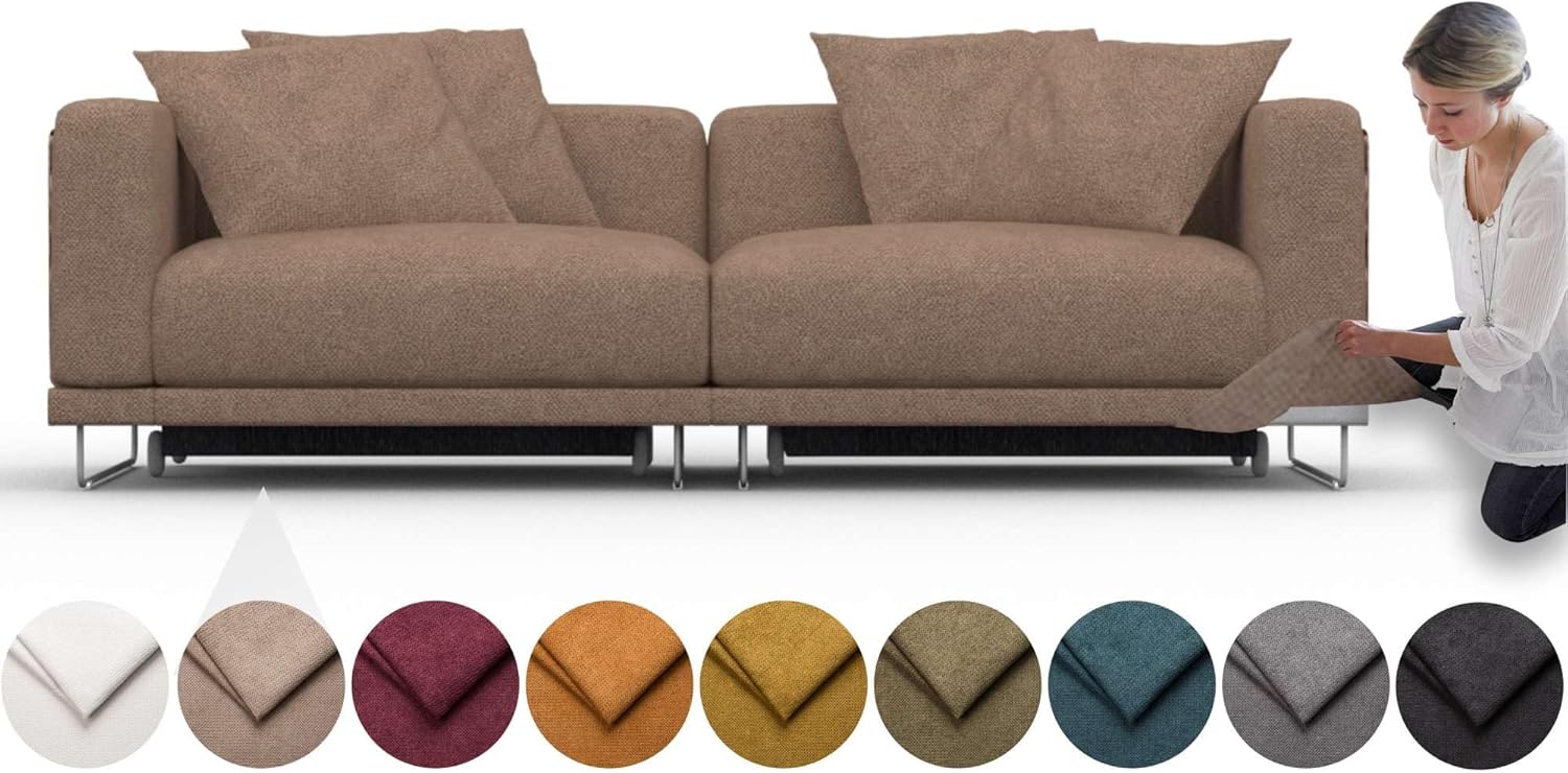 comfortly Cover for Tylösand 3 Seat Sofa Bed, Replacement Slipcover, Heavy Duty 14 pcs Cover, Soft Durable Washable Fabric, Easy to Clean & Replace (Crown - Antelope)
