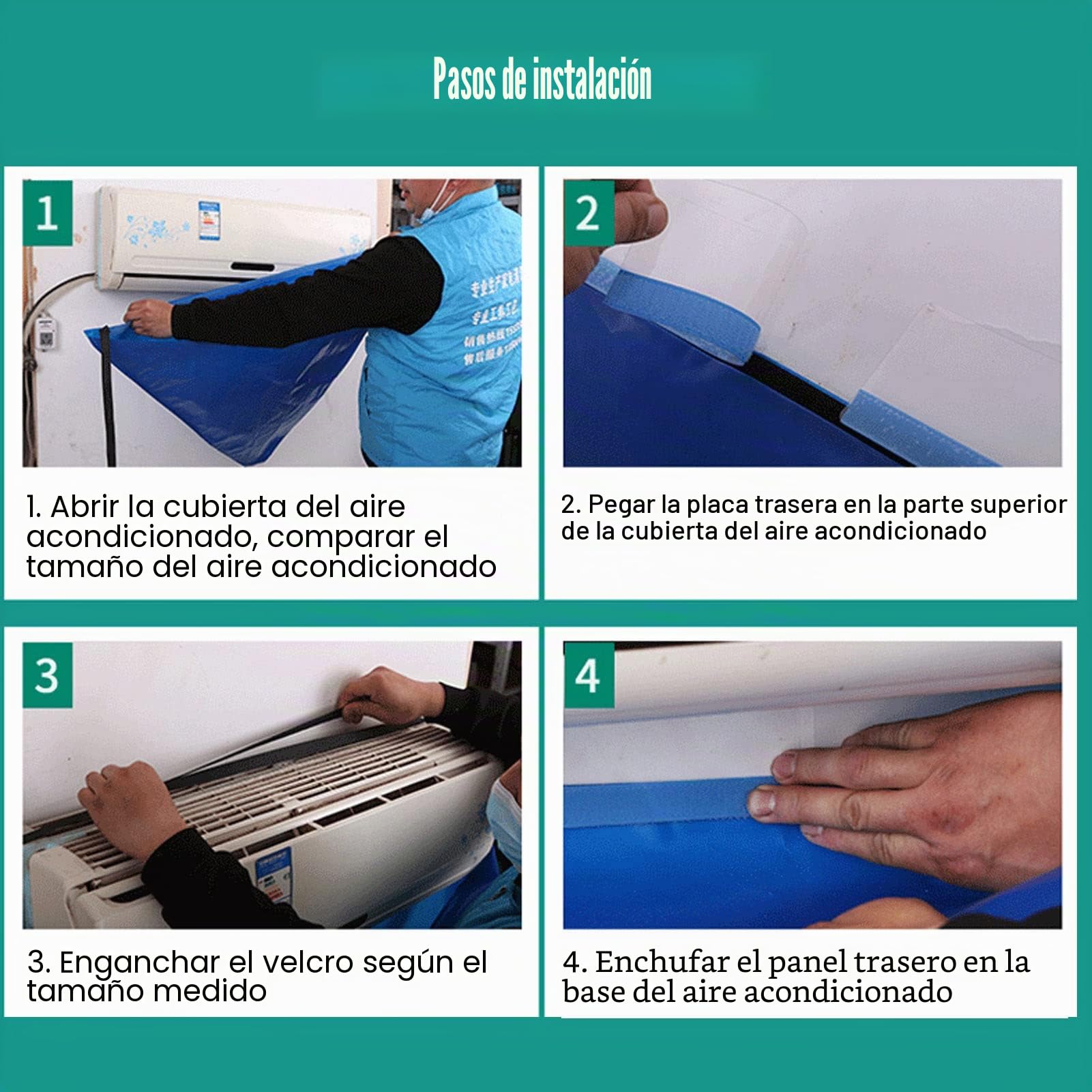 Cubierta De Limpieza De Aire Acondicionado, Impermeable, A Prueba De Fugas, Espesar, Doble Capa, Universal, Juego De Limpieza De Aire Frío, Bolsa De Servicio De Lavado De Aire Acondicionado, Funda Pro
