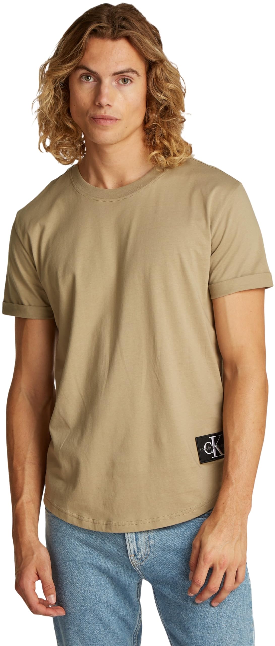 Calvin Klein Top in Maglia a Maniche Corte Uomo