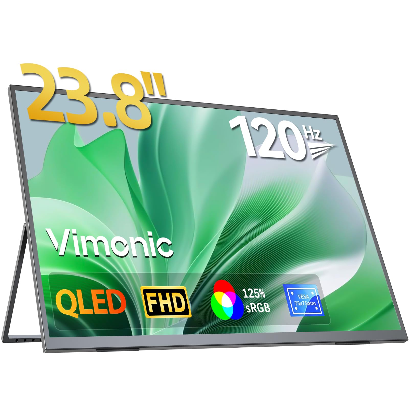 Amazon.co.jp: モバイルモニター23.8インチ QLED モバイルディスプレイ