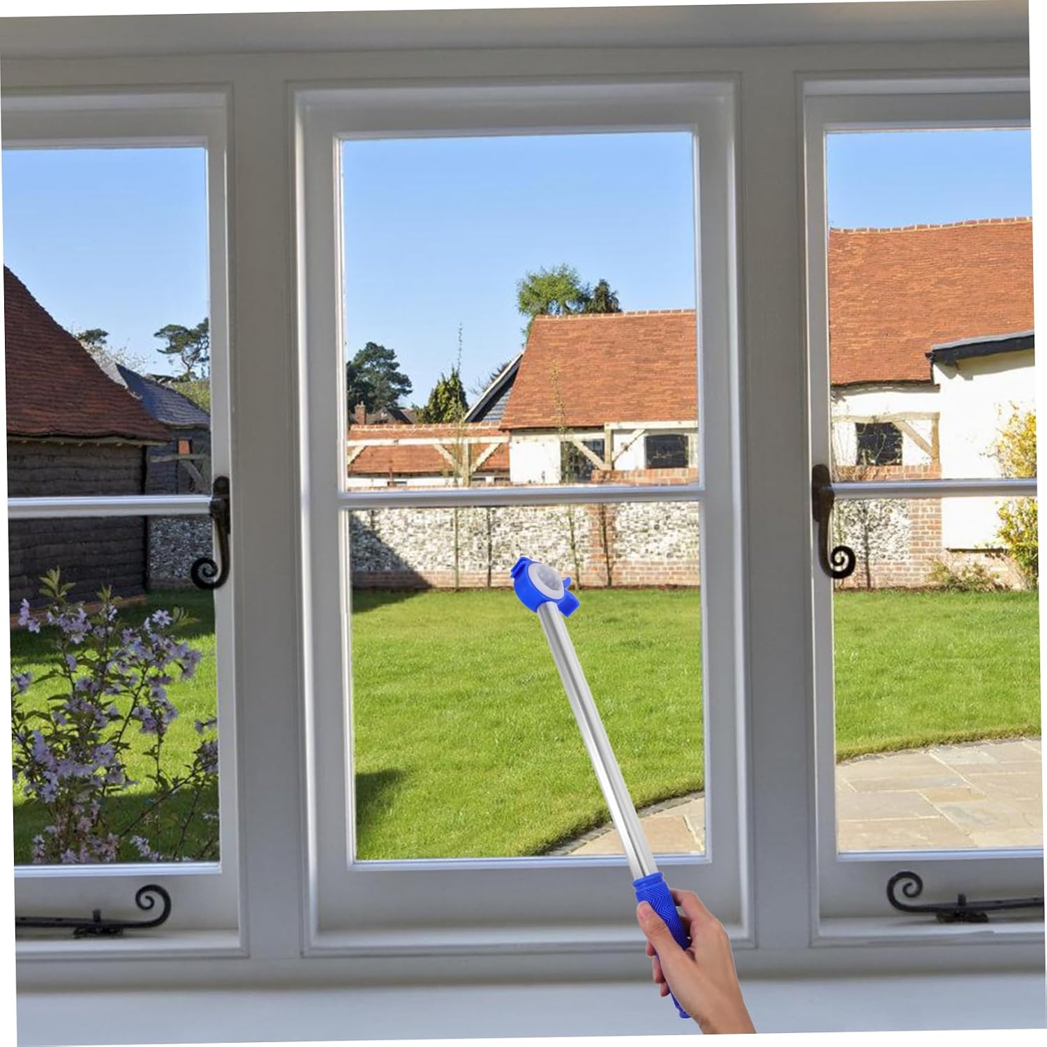 Telescopic Window Opener Rod for Sliding Bay Windows Safe and Convenient Tool for Home and Office Use for Elderly and Versatile Cordless Design