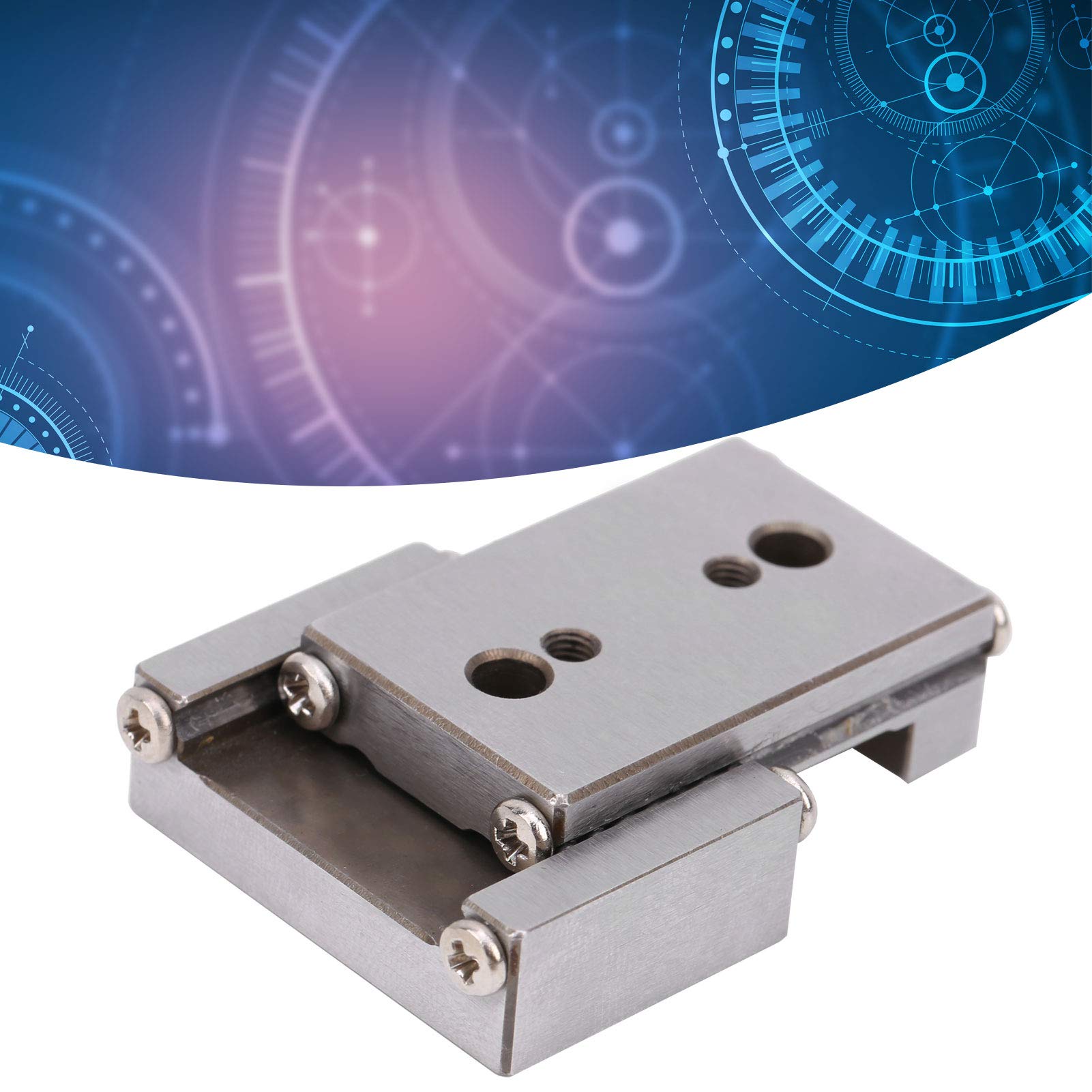 Linearer Schiebetisch, X-Achse Manuelle Plattformführung Typ Schienenschiebetisch Edelstahl CY3100,XY-Achsen-Drehpositioniertisch