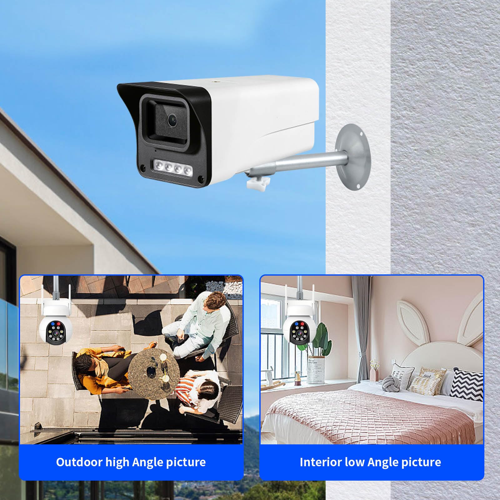 Support Camera Exterieur Support Mural Pour Caméra De Surveillance - 2 Pièces - Réglable 360° - Fixation Intérieur/extérieur Support Videoprojecteur Plafond Support Camera Exterieur Support Mural Pour Caméra De Surveillance - 2 Pièces - Réglable 360° - Fixation Intérieur/extérieur Support Videoprojecteur Plafond