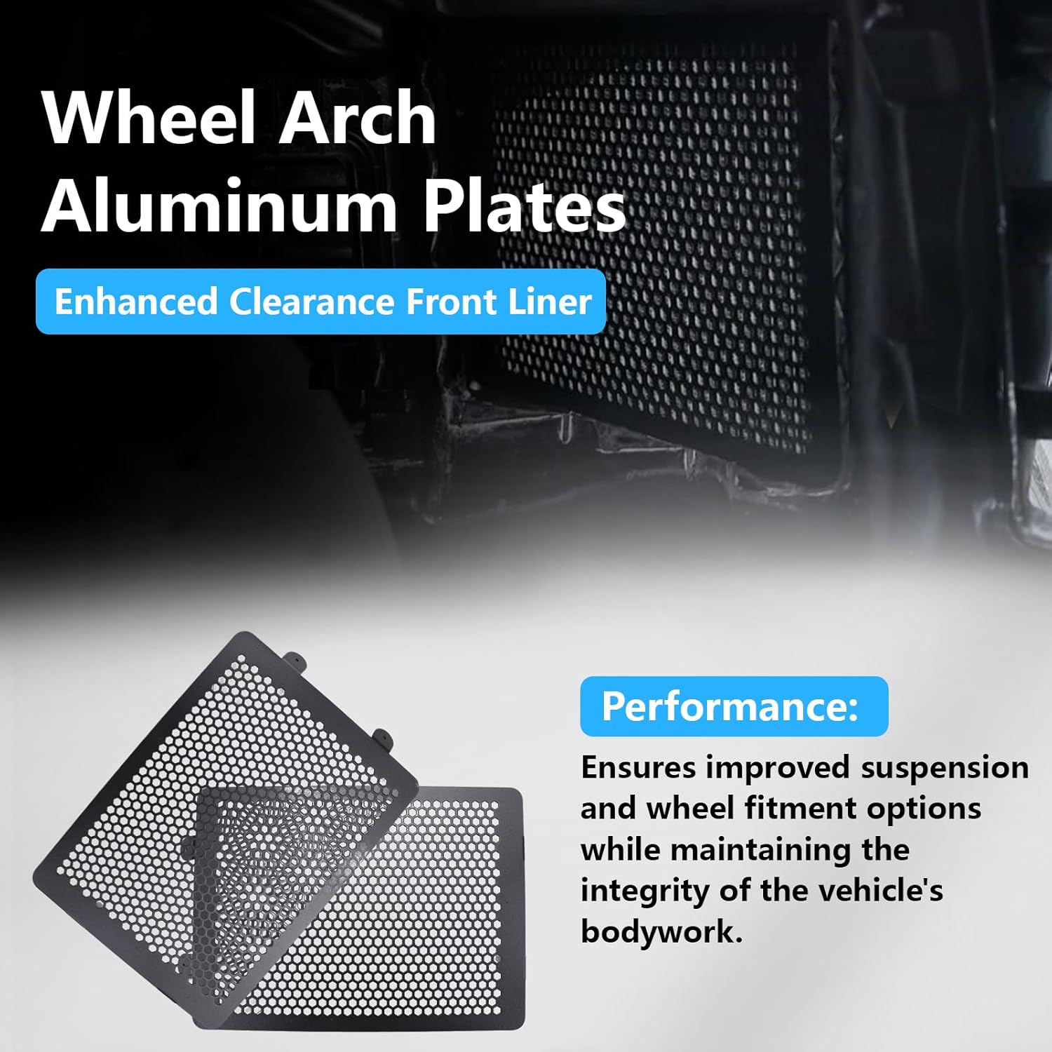 Wheel Arch Aluminum Plates/Enhanced Clearance Front Liner Kit for BMW G80 M3 Saloon(2021+), G81 M3 Touring(2023+), G82 M4 Coupe(2021+), G83 M4 Convertible(2021+), G87 M2 Coupe(2023+)