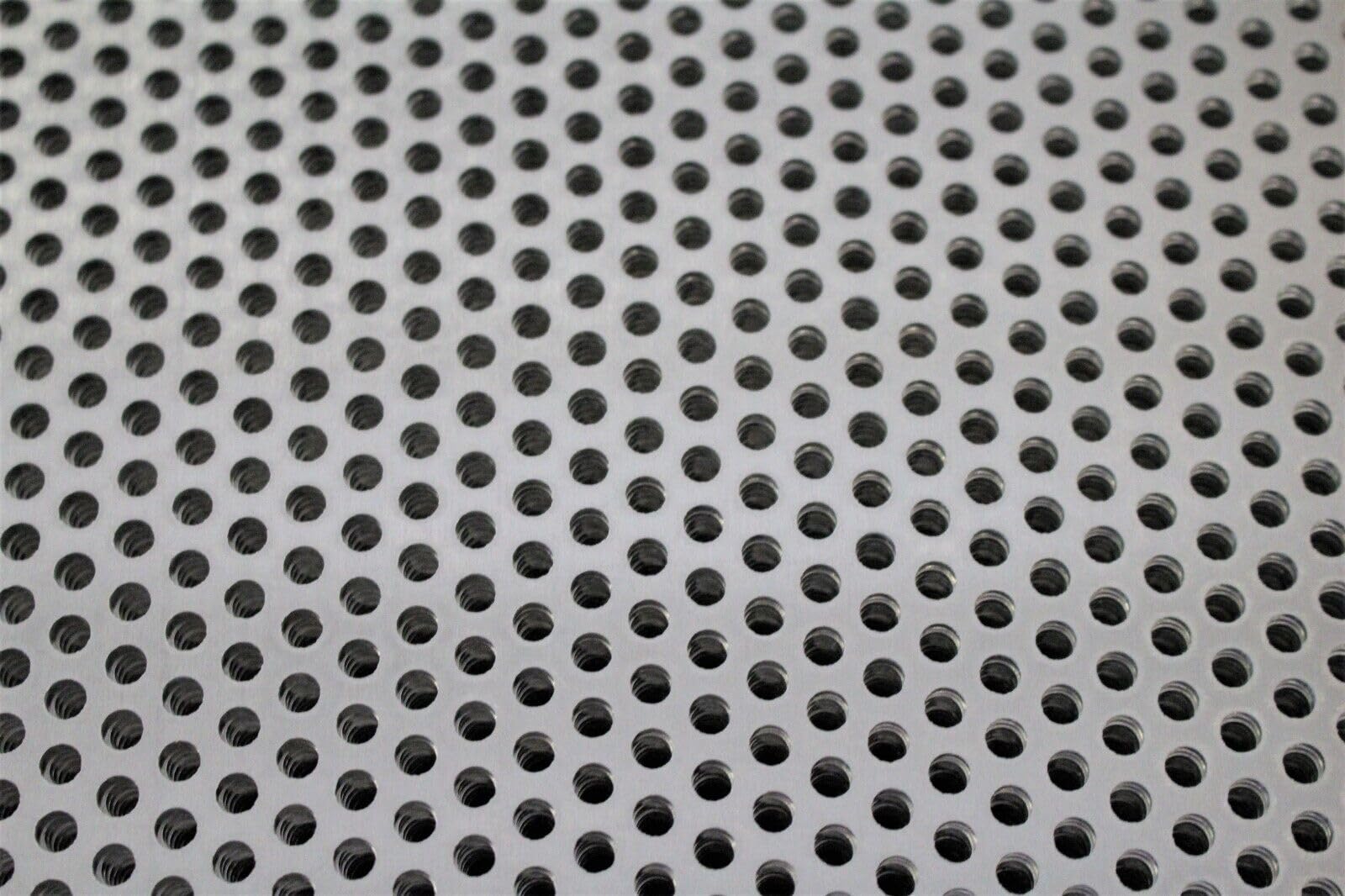 Tôle perforée en aluminium RV 5-8 - 2 mm - Grille de fenêtre - Plaque perforée en aluminium - 550 x 1500 mm