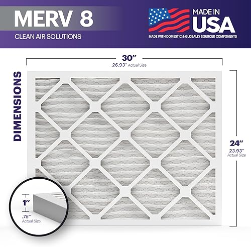 Miniatura 491 de BNX TruFilter MERV 13 - Filtro de aire para horno de CA de 20 x 20 x 1 pulgadas (paquete de 4) - Fabricado en Estados Unidos - Filtros de aire