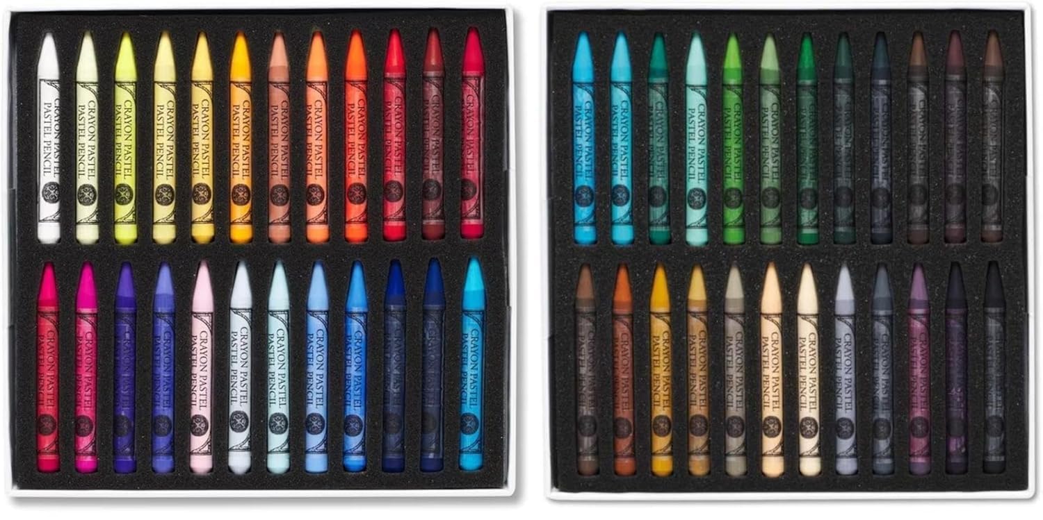 Sennelier 48 pół suchych pastelowych ołówków Extra Thin i 2 karty