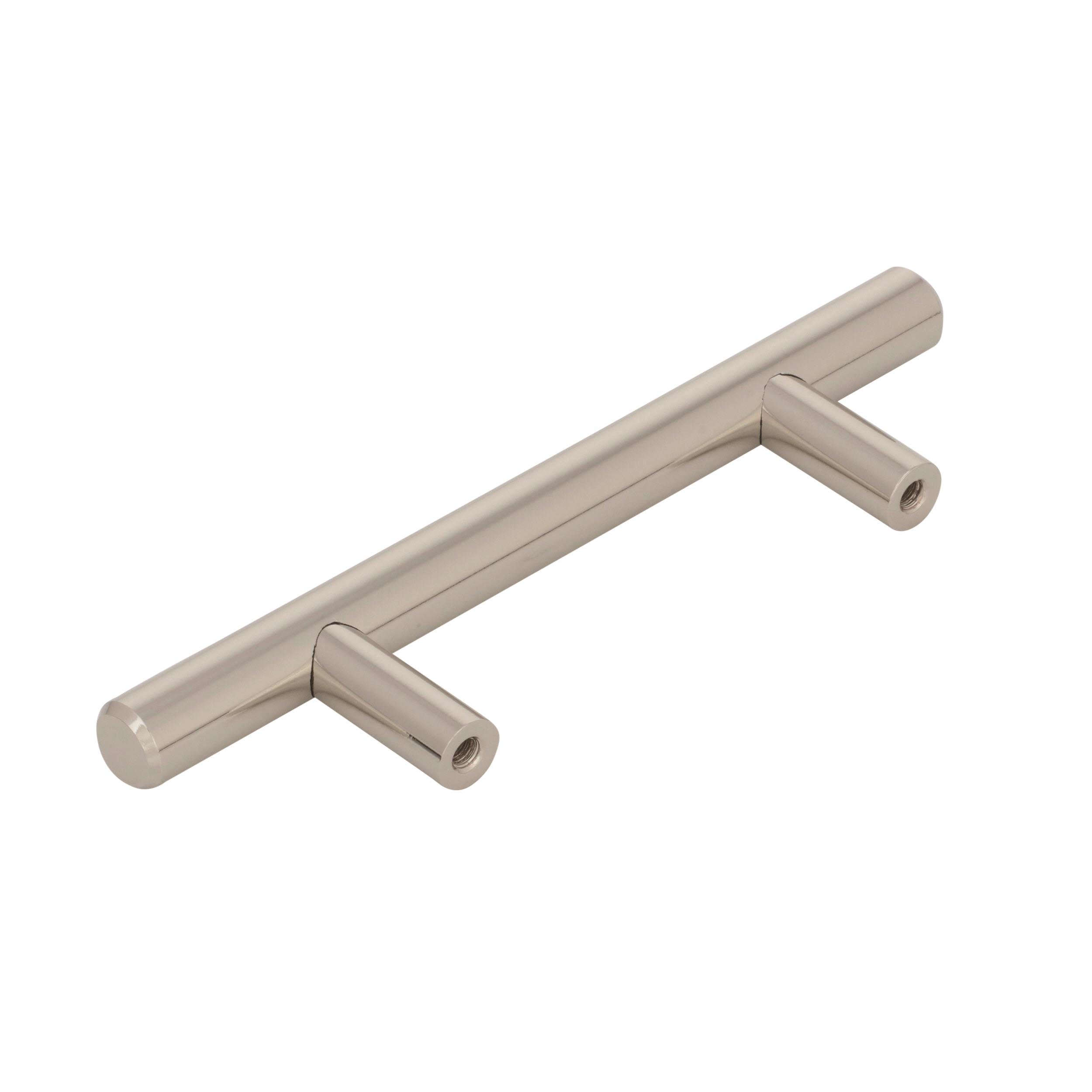 Amerock | Cabinet Pull | Polished Nickel | 3 inch (76 mm) Center to Center | Bar Pulls | 10 Pack | Drawer Pull | Drawer Handle | Cabinet Hardware