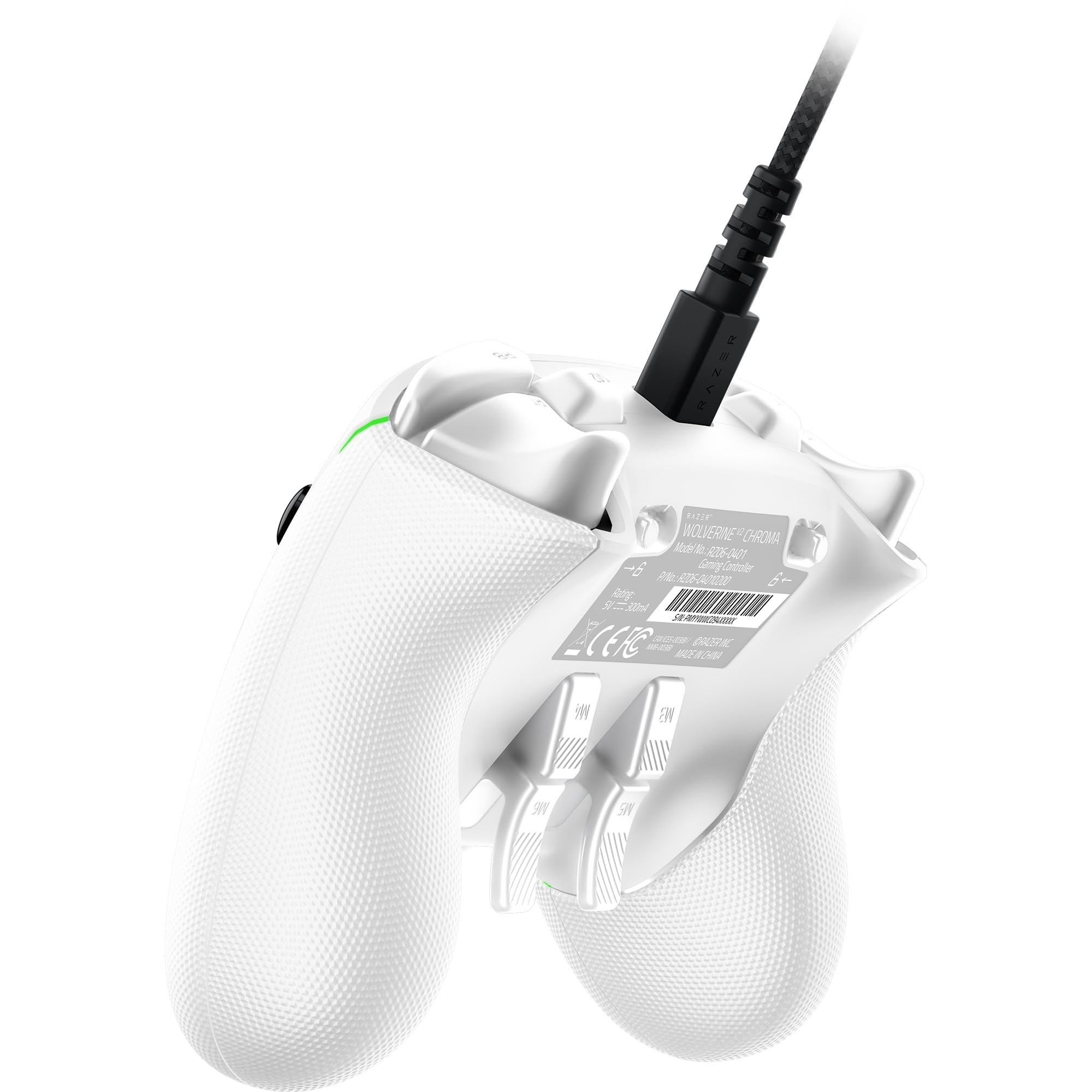 Razer Wolverine V2 Chroma - Mando Xbox Series X|S Totalmente Personalizable con iluminación RGB (6 Botones multifunción, Tapones de Stick Intercambiables, Modo Hair Trigger) Mercury