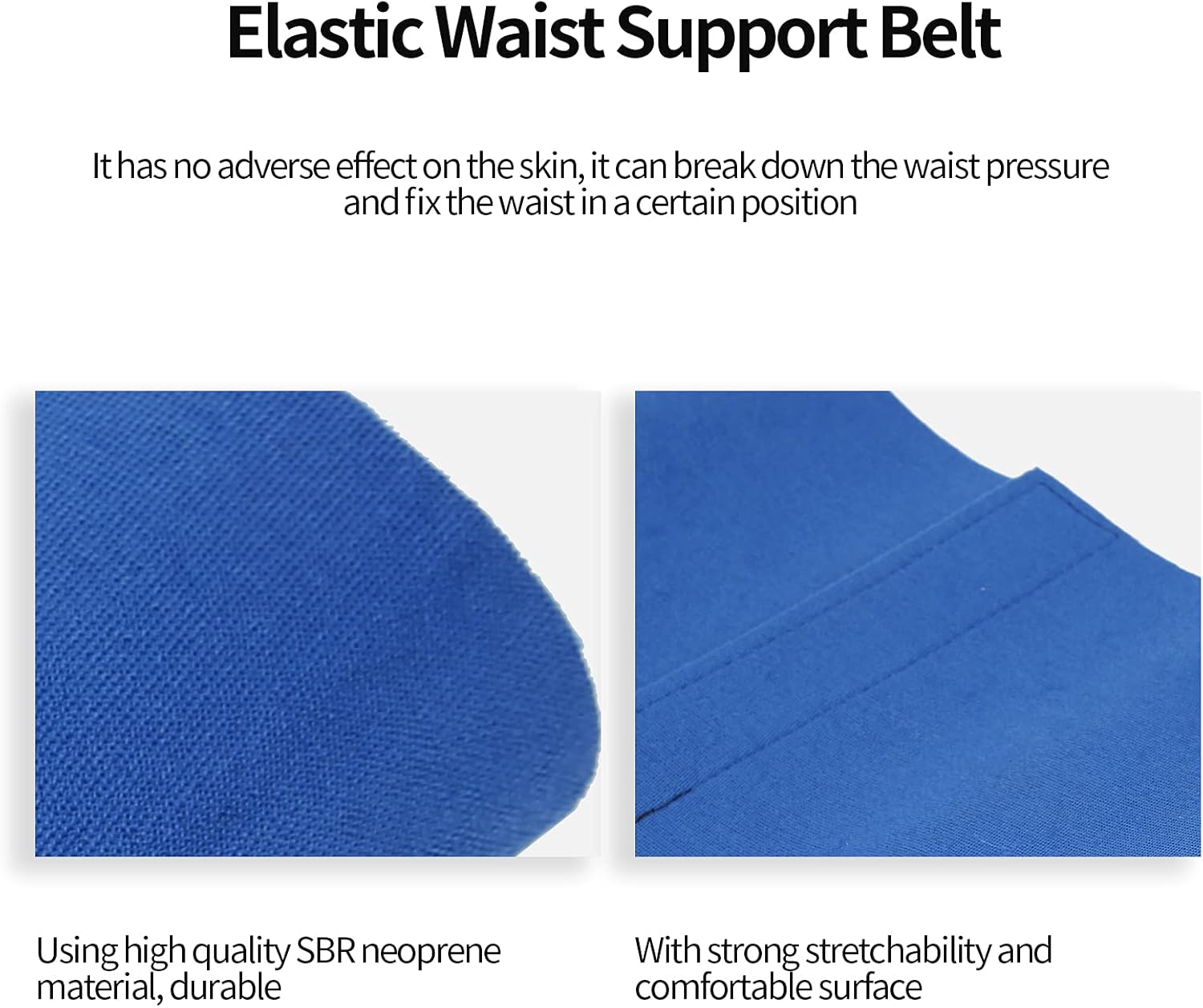 Elastic Waist Trimmer, SBR Neoprene Material Sports Support Belt for Body Slimming Trainer Women Weight Loss Workout Fitness Back Belts Body Care Blue - Image 6