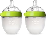 Comotomo Baby Bottle, Pink, 8 Ounce, 2 Count