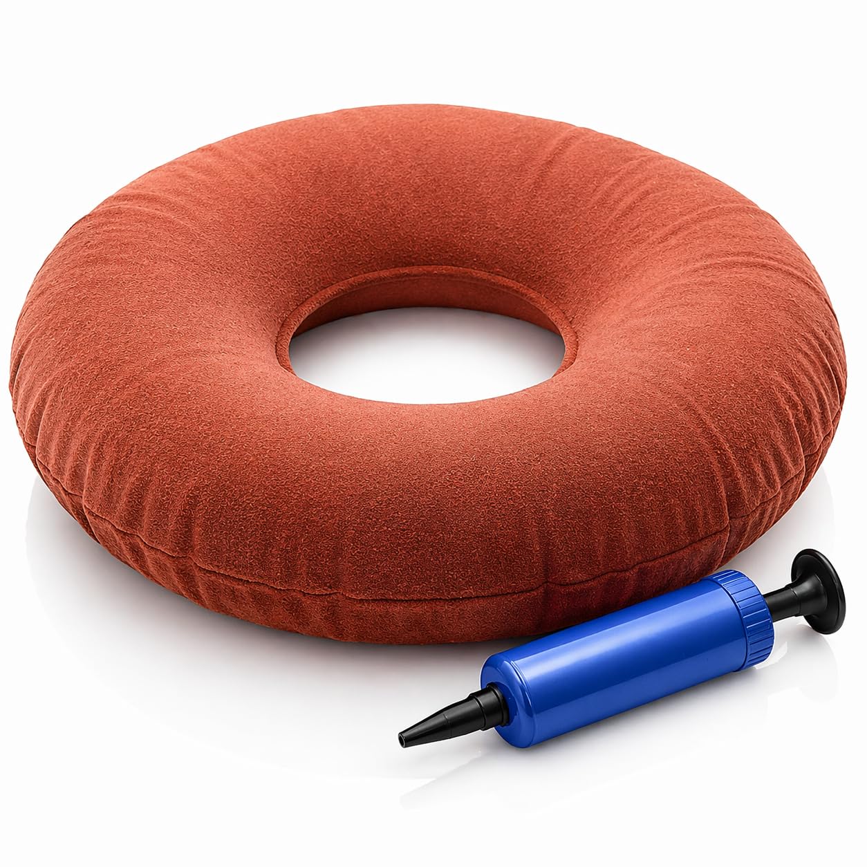 Donut Inflatable Cushion for Pain & Pressure Relief, Coccyx Cushion for Tailbone Pain, Doughnut Ring Pressure Cushion for Bottom, Office Chair, Wheelchair, Sciatica, Haemorrhoids, Postpartum Pregnancy