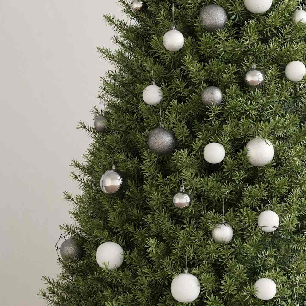 120-tlg. Weihnachtskugeln Set mit Weihnachtsbaumspitze, 300 LEDs Lichterkette, 30 m Länge, Kunststoff Kugeln in 3 Größen, LED Weihnachtsbeleuchtung für Innenbereich, Balkon, Garten