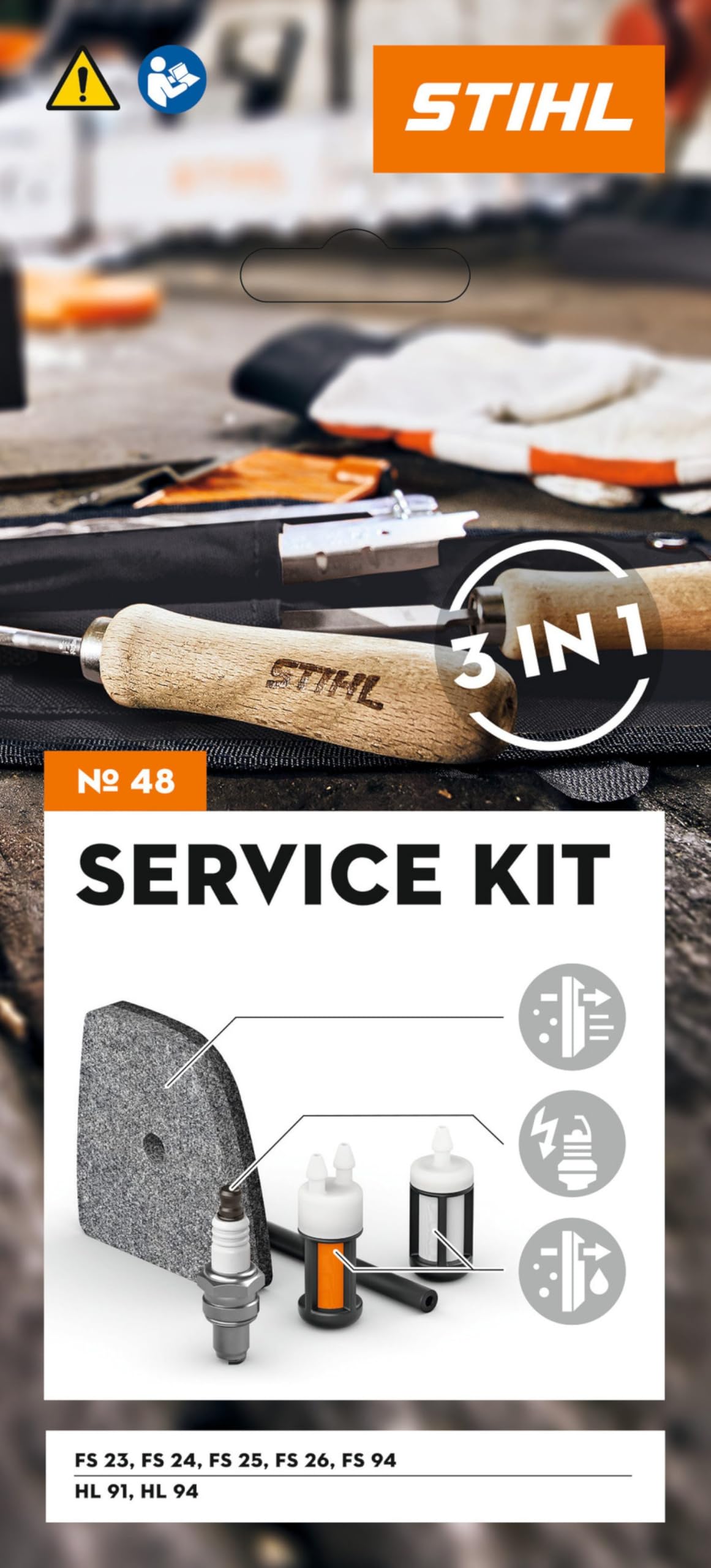 Stihl Service Kit 48 für Stihl FS23, FS24, FS 25, FS 26, FS 94 und HL 91, HL 94