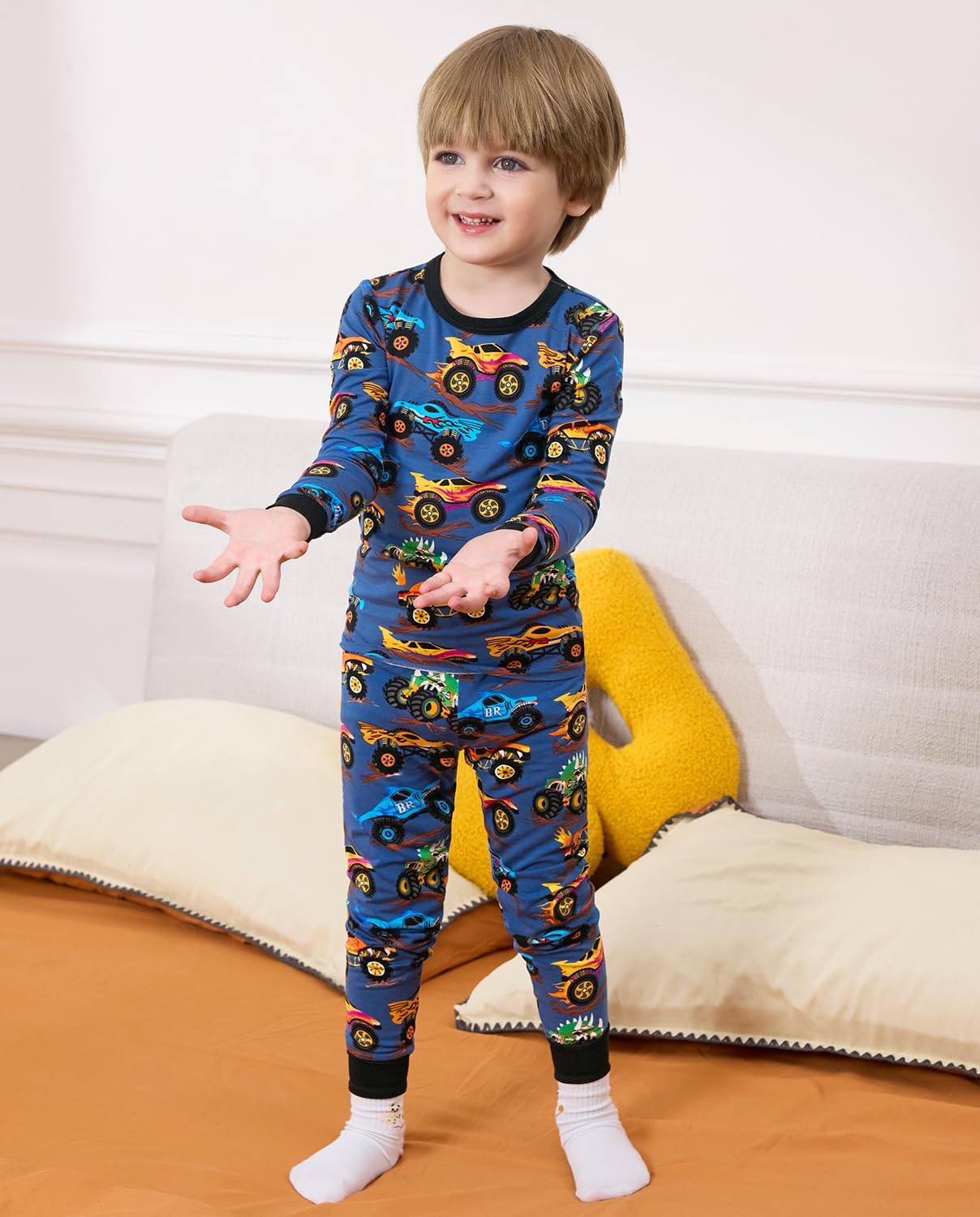 Bamboo Viscose Toddler Pajamas Boys Girls Baby 12M-8Y Pjs Sets Kids 2pcs Snug fit Long-Sleeve Sleepwear - Image 6