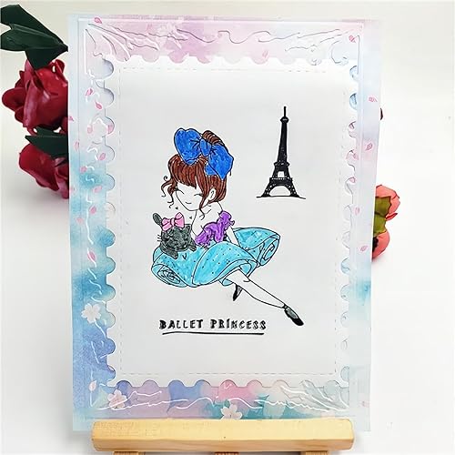 Miniatura 2 de Sellos transparentes de princesa para hacer tarjetas, sellos de silicona transparente para manualidades, álbumes de recortes, decoración de álbumes