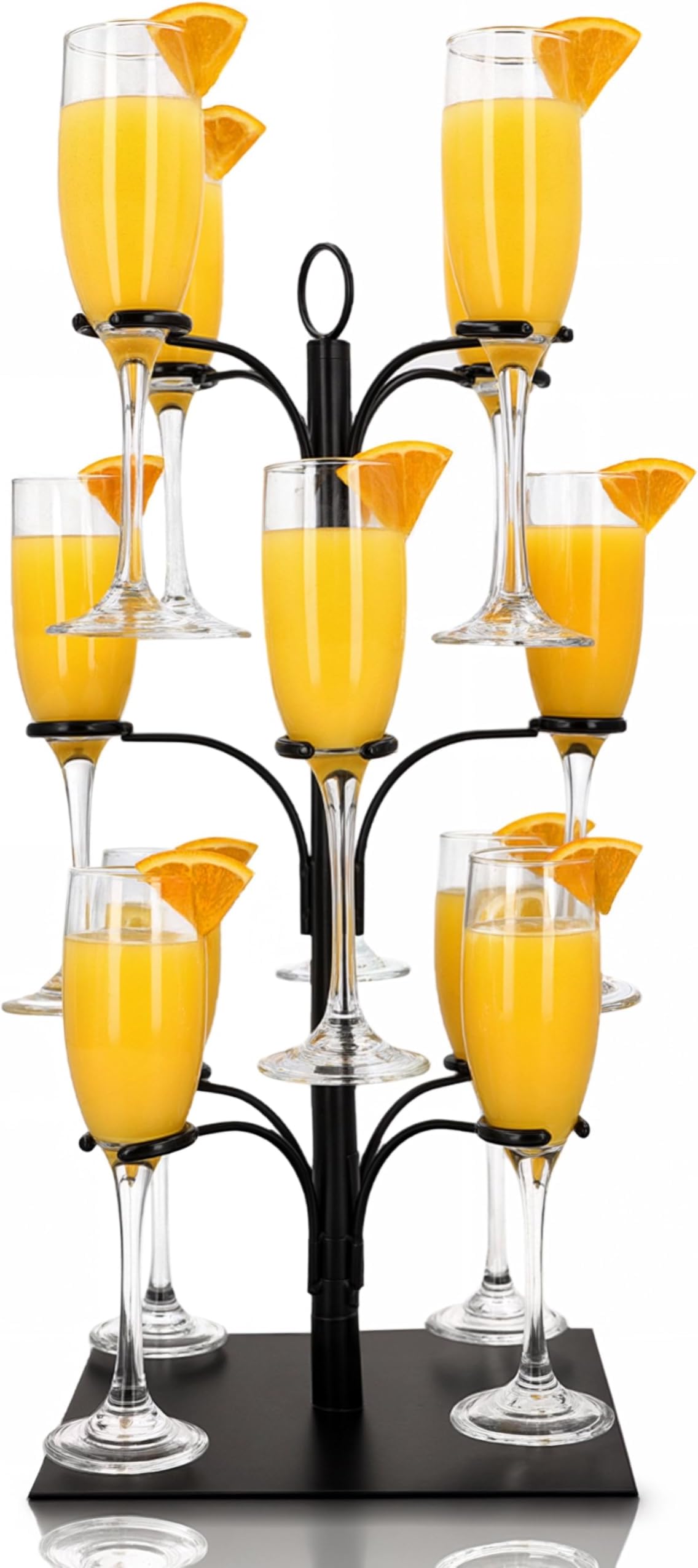 Amazon.com: Gisafai 2 Pack Champagne Tower 4 Tier 32 Holders Metal ...