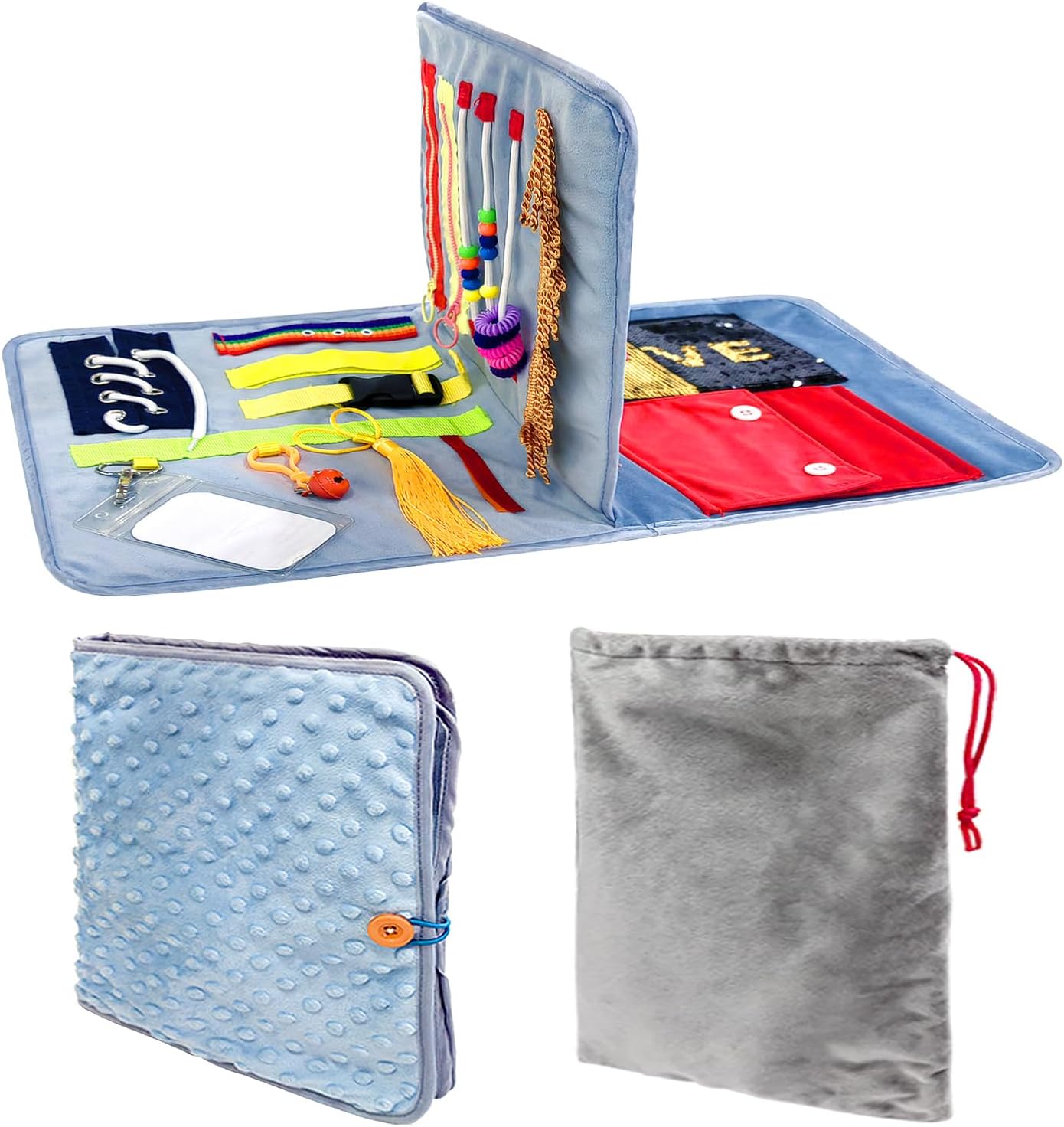 フィジェットブランケット 認知症の成人用 高齢者向けアルツハイマー病活動 高齢者向け認知症製品 自閉症患者への感覚玩具ギフト