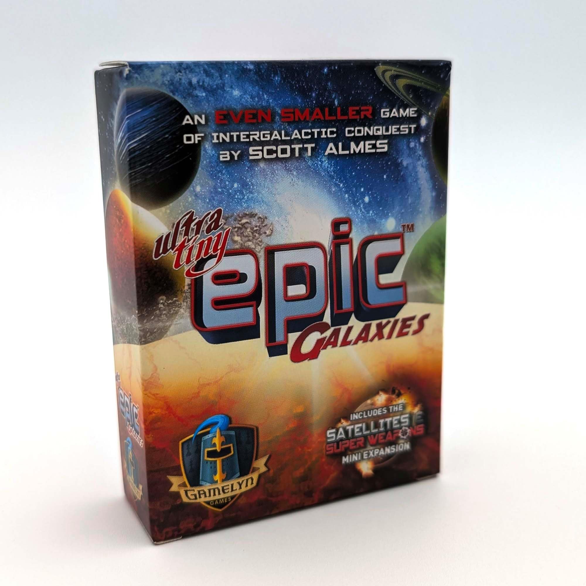 Ultra Tiny Epic Galaxies – Pocket-Sized Space Empire Game, Solo or 1-5 Players, Ages 14+, Strategic Dice Rolling & Worker Placement Game