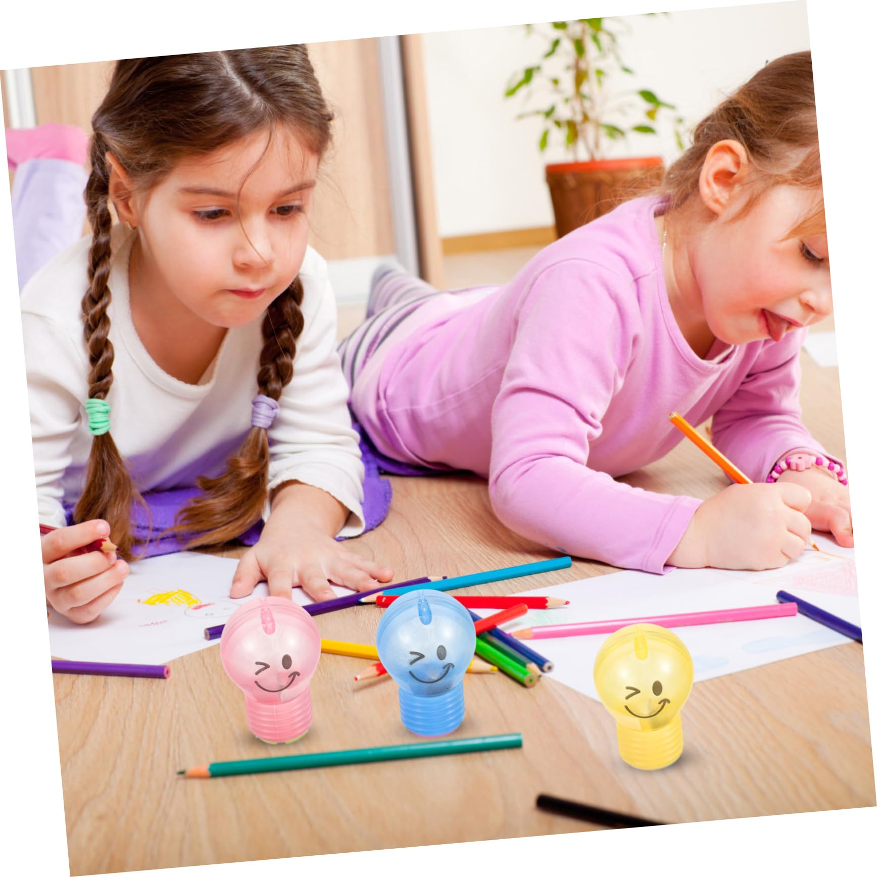 3 Sets Bleistiftspitzer in Birnenform Für Jungen Und Mädchen Tragbarer Mini-anspitzer Im Cartoon-design Für Schüler 10 Stück * 3