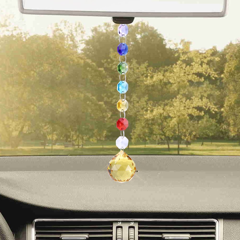 Élégant Lustre Suncatchers – Paillette Chakra Boules De