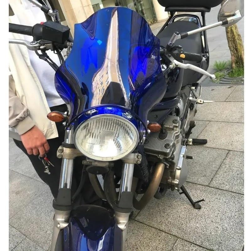 Pare-brise moto TU250 anti-vent avec support de montage latéral phare 1979-2019
