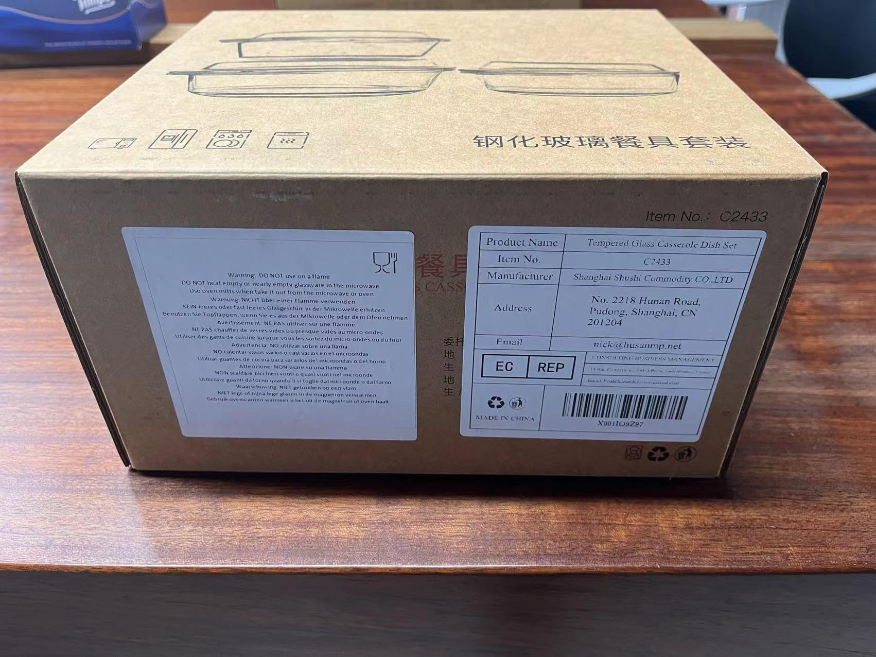 Set di 6 Pezzi Casseruola Tonda in Vetro Con Coperchio, 1L+1.5L+1.8L Temperato Teglia da Forno per Forno, Congelatore e Lavabile in Lavastoviglie