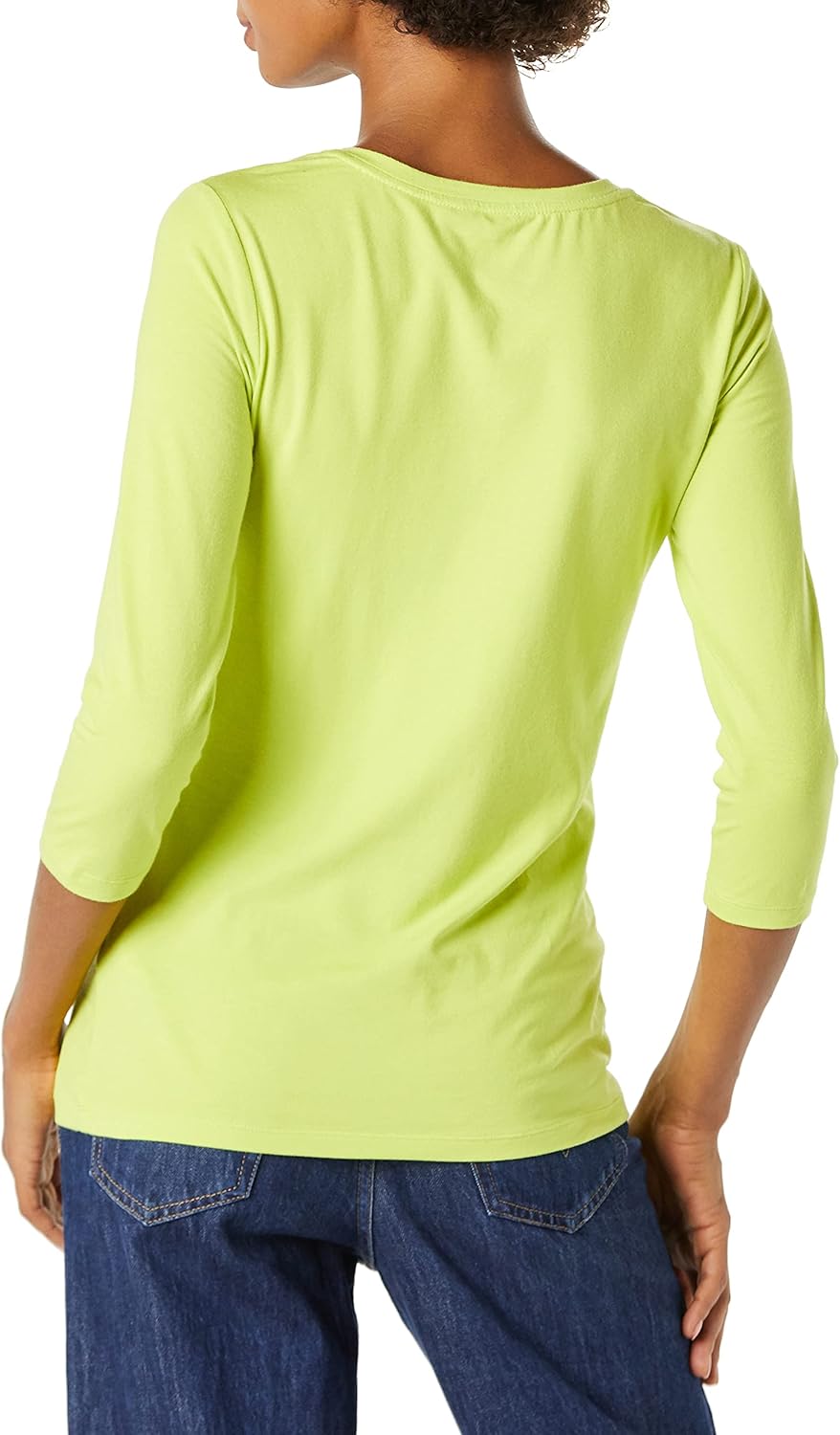Amazon Essentials Women's Regular-Fit 3/4 Sleeve V-Neck T-Shirt (Available in Plus Size) - Image 3
