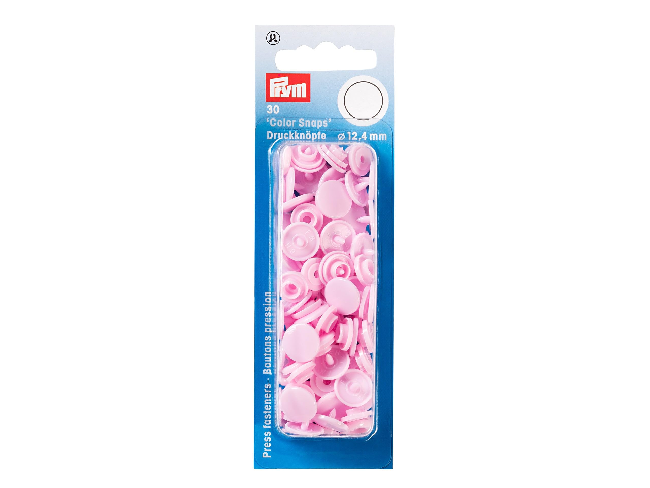Prym 393118 Nähfrei Druckknopf Color Snaps rund 12,4 mm rosa - Image 4