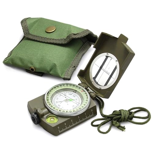 Eyeskey Multifunctional Tactical Survival Military Compass with Lanyard & Pouch