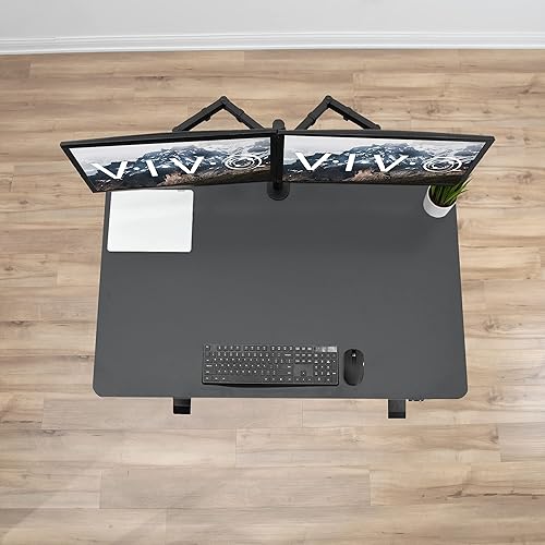 Vista 261 de VIVO - Mesa/tablero universal de 1.52 m x 60 cm (60 x 24 in) para escritorio de oficina y hogar con altura ajustable. Madera clara