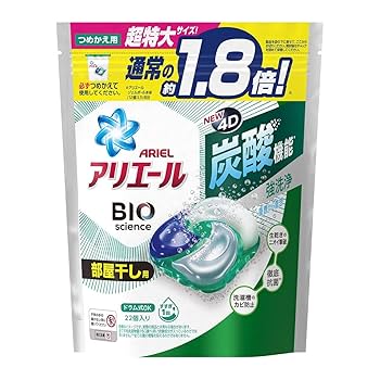 Amazon | アリエール ジェルボール4D 洗濯洗剤 部屋干し詰め替え