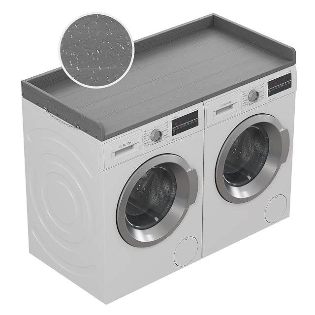 No-installation HDPE Washer Dryer Countertop Washer and Dryer Topper Covers for The Top Laundry Countertop Laundry Room Organization