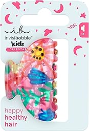 invisibobble Haarklammer Kinder Mädchen süß – Haarspange bunt Blume mittelgroß verspielt – Clipstar Kids Happy Petals – Hair Claw Kinderfrisuren Strähnen Haarschmuck Kindergarten Geschenk bunt