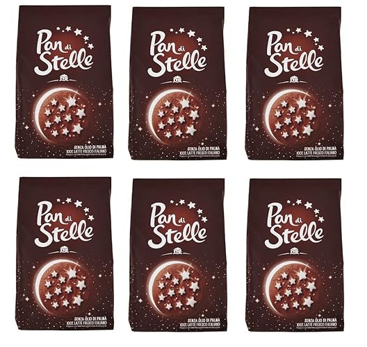 6x Mulino Bianco Cookie 'Pan di Stelle', 350g