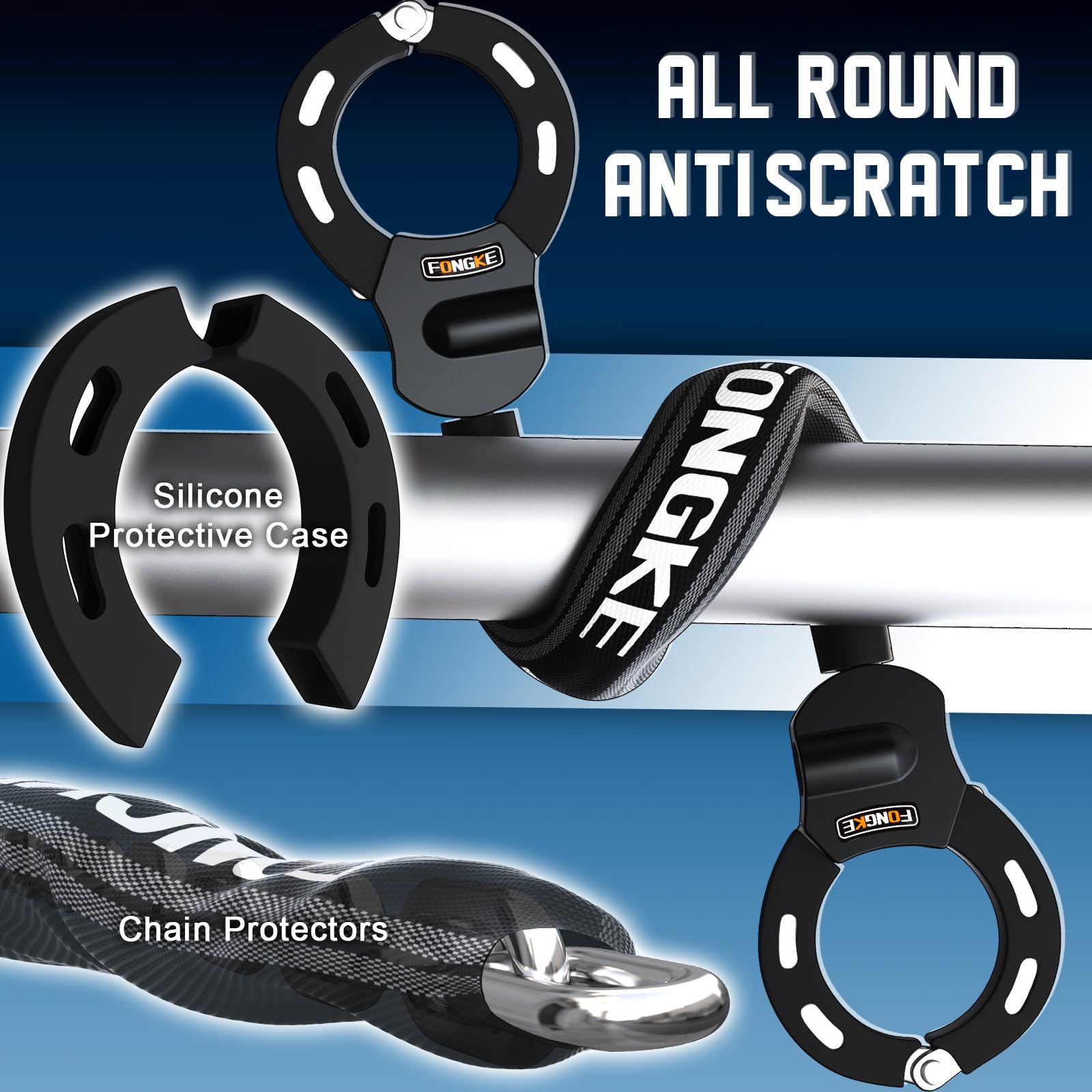 Antivol Trotinette Electrique, Cadenas Trotinette Electrique, Cadenas Velo 8mm Ultra Résistant, Portabilité Chaine Velo Antivol, Antivol Menotte pour Scooter, Moto Électrique, Vélos Électrique